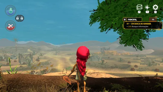 Cícera observando o vale da caatinga — ARIDA 2: Rise of the Brave